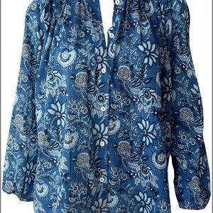 Mille blue floral top XL